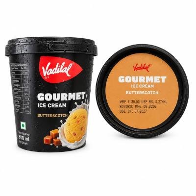 VADILAL GOURMET BUTTER SCOTCH ICE CREAM - 125ml